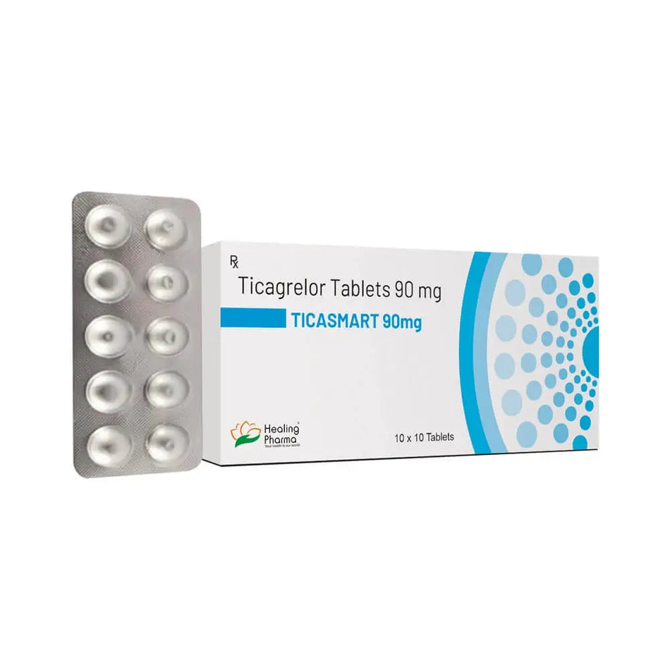 Ticagrelor 90mg 100 Tabletas Ticasmart 90
