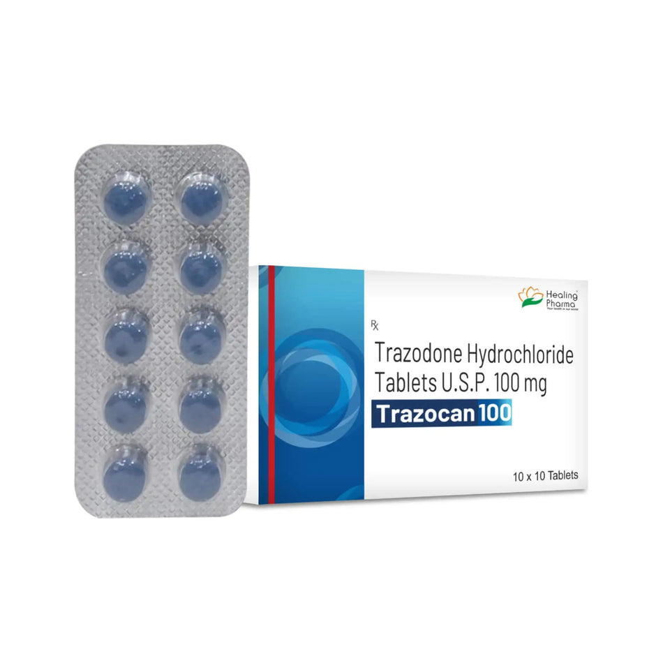 Trazodona 100mg 100 Tabletas Trazocan 100