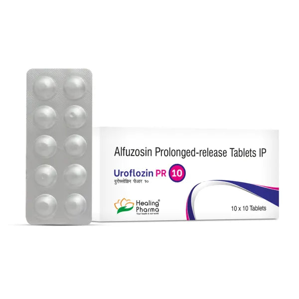 Alfuzosina 10mg 100 Tabletas de Liberacion Prolongada Uroflozin PR 10
