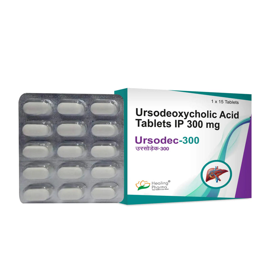 Acido Ursodeoxicolico 300mg 15 Tabletas Ursodec 300
