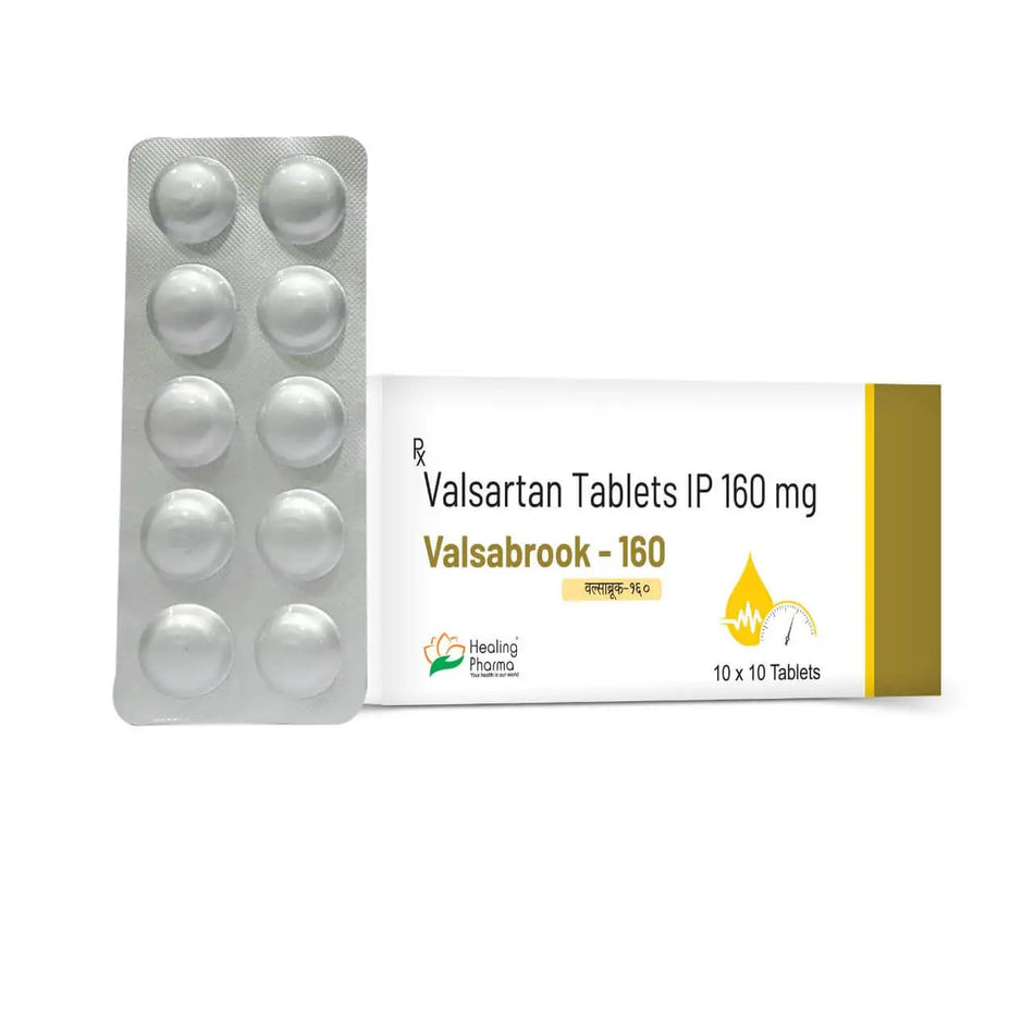 Valsartan 160mg 100 Tabletas Valsabrook 160