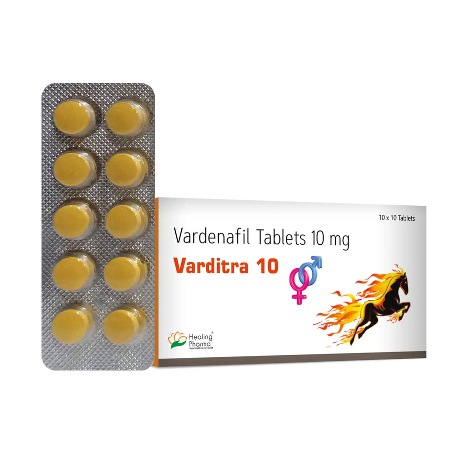 Vardenafil 10mg 100 Tabletas Varditra 10