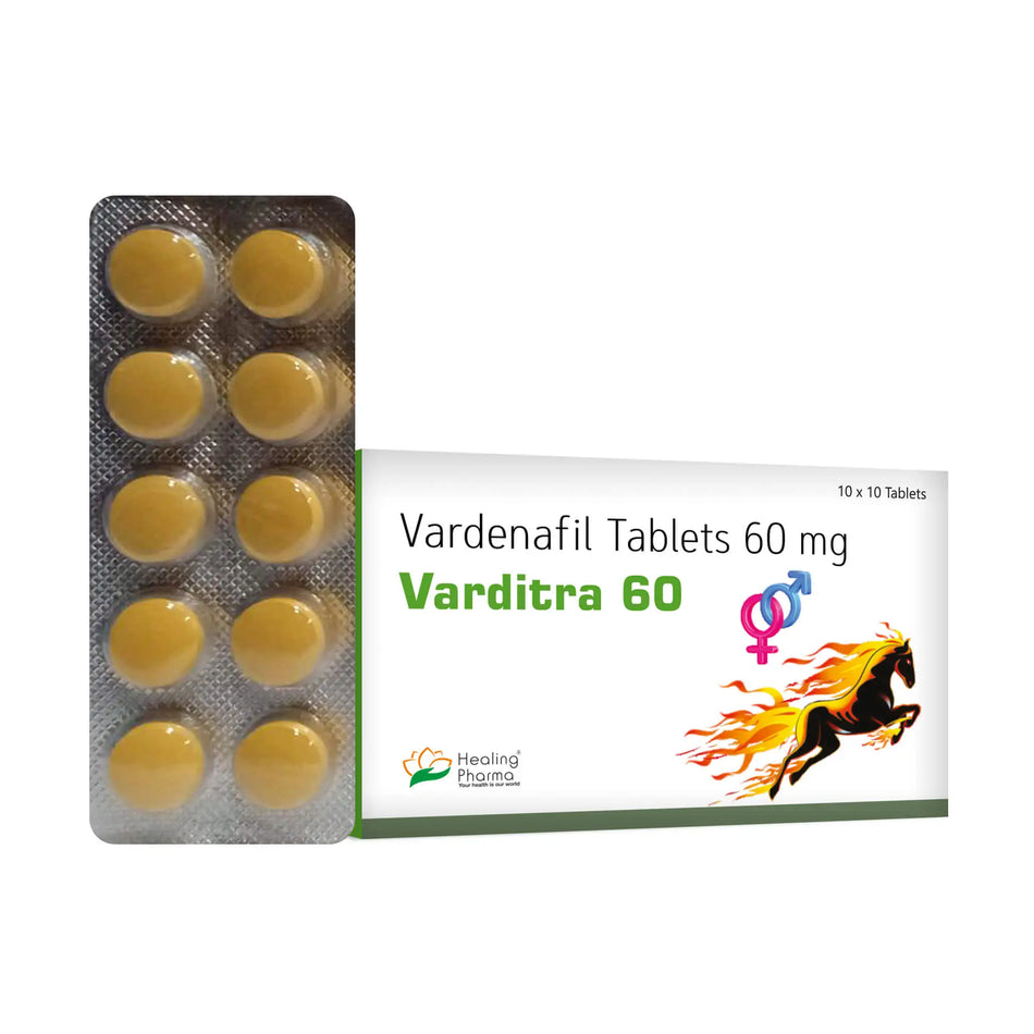 Vardenafil 60mg 100 Tabletas Varditra 60