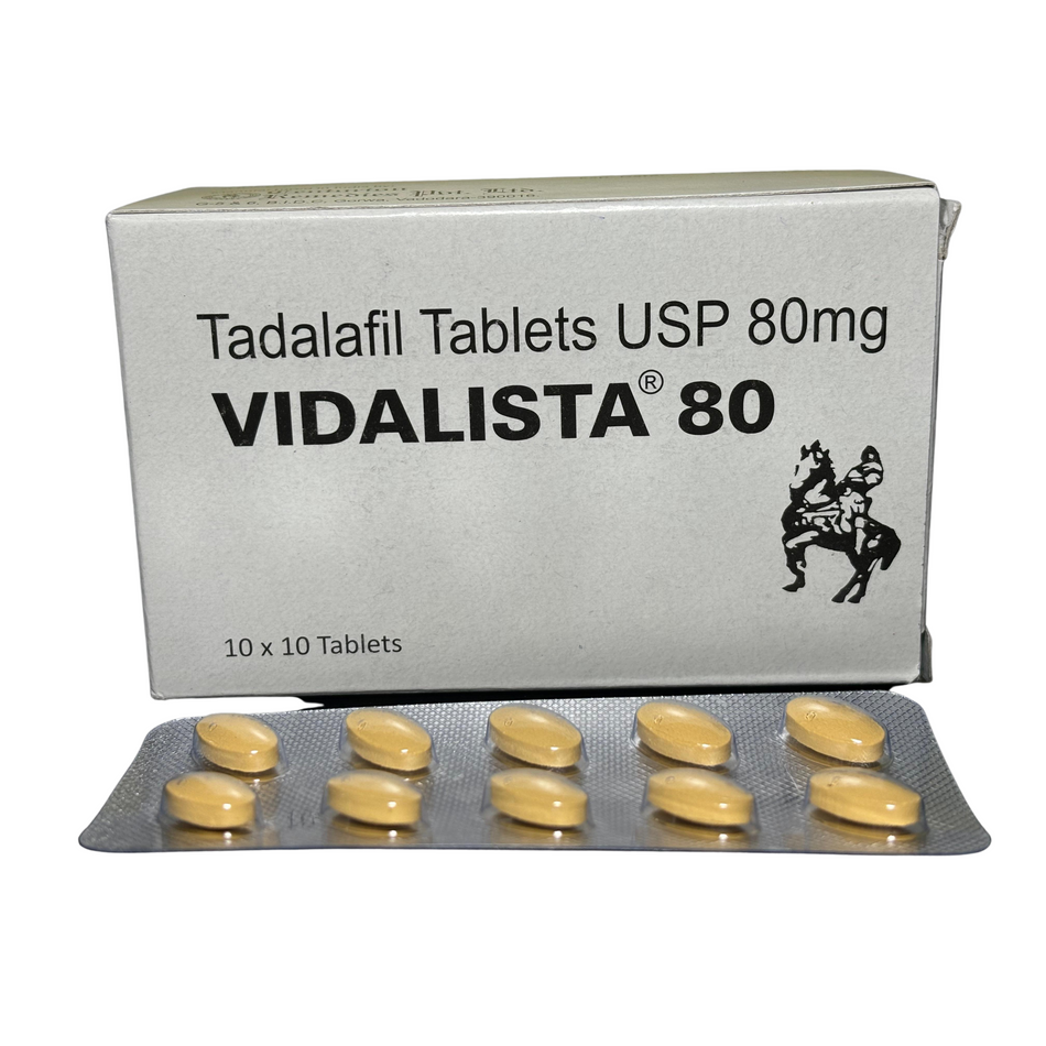 Tadalafil 80mg 100 Tabletas Vidalista 80