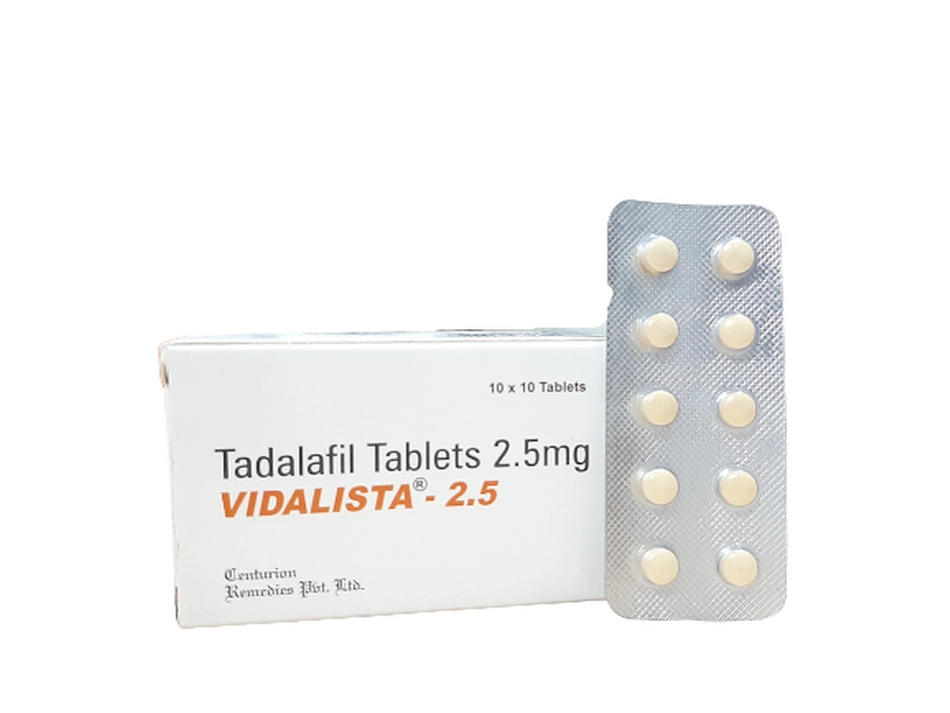 Tadalafil 2.5mg 100 Tabletas Vidalista 2.5