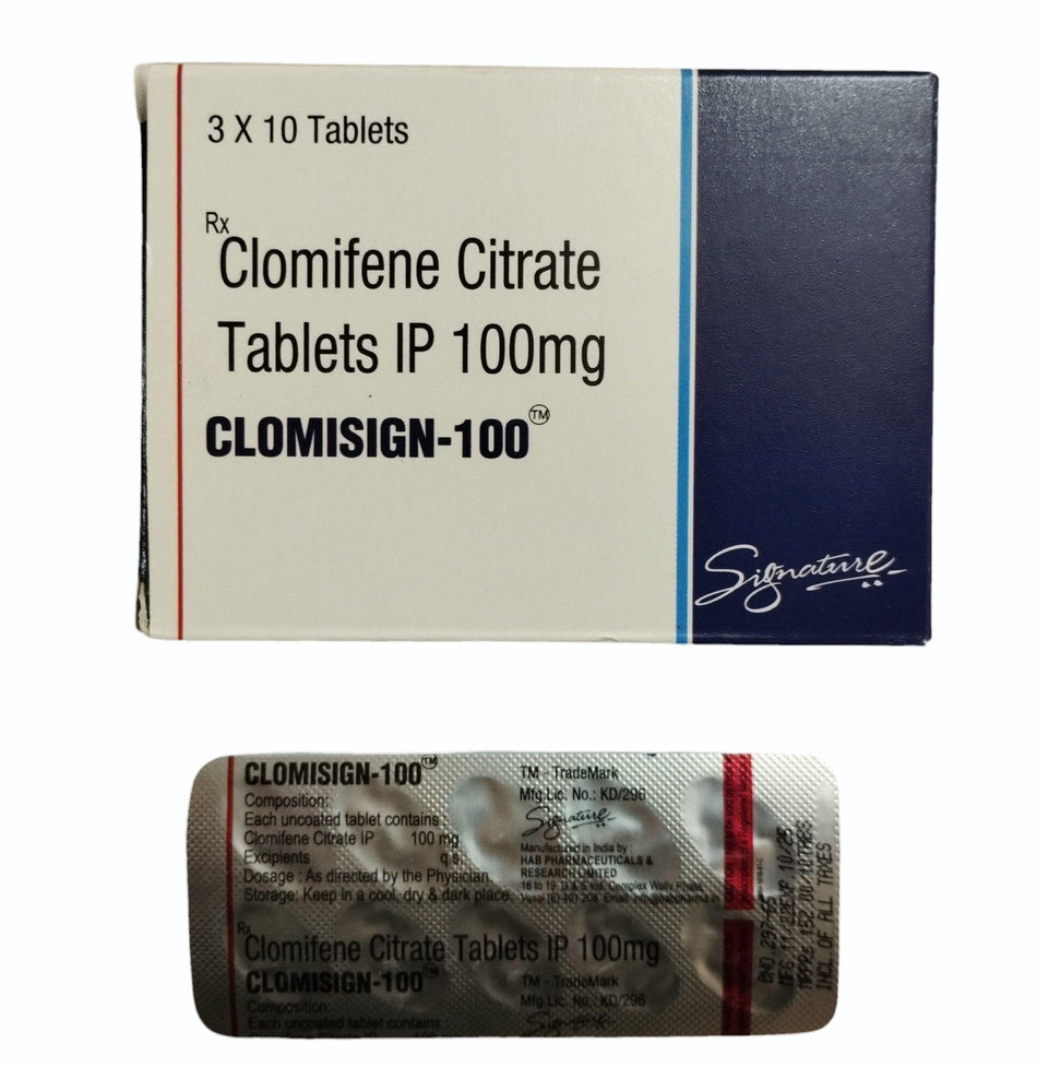 Clomifeno 100mg 30 Tabletas Clomisign 100