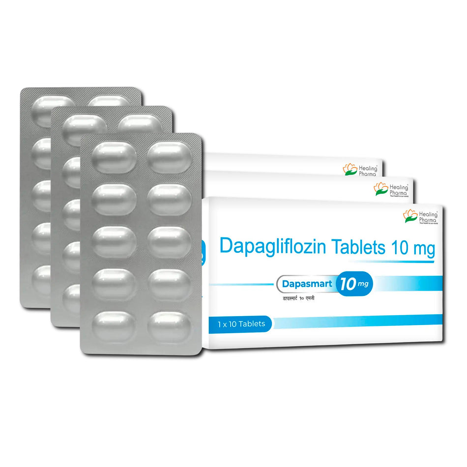 Dapagliflozina 10mg 30 Tabletas Dapasmart 10