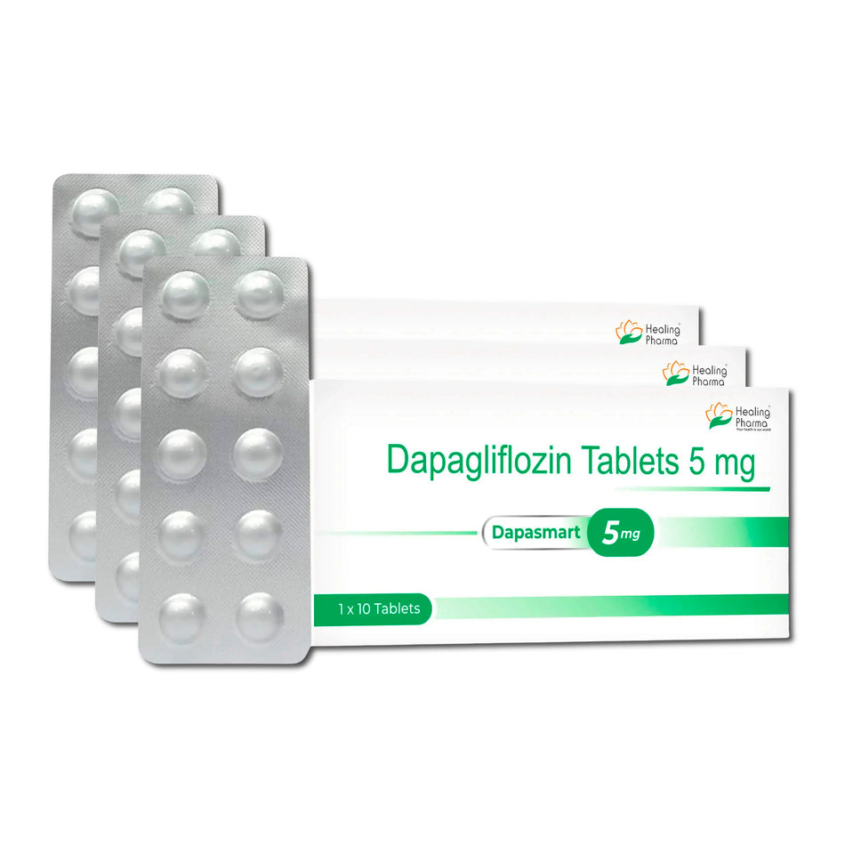 Dapagliflozina 5mg 30 Tabletas Dapasmart 5