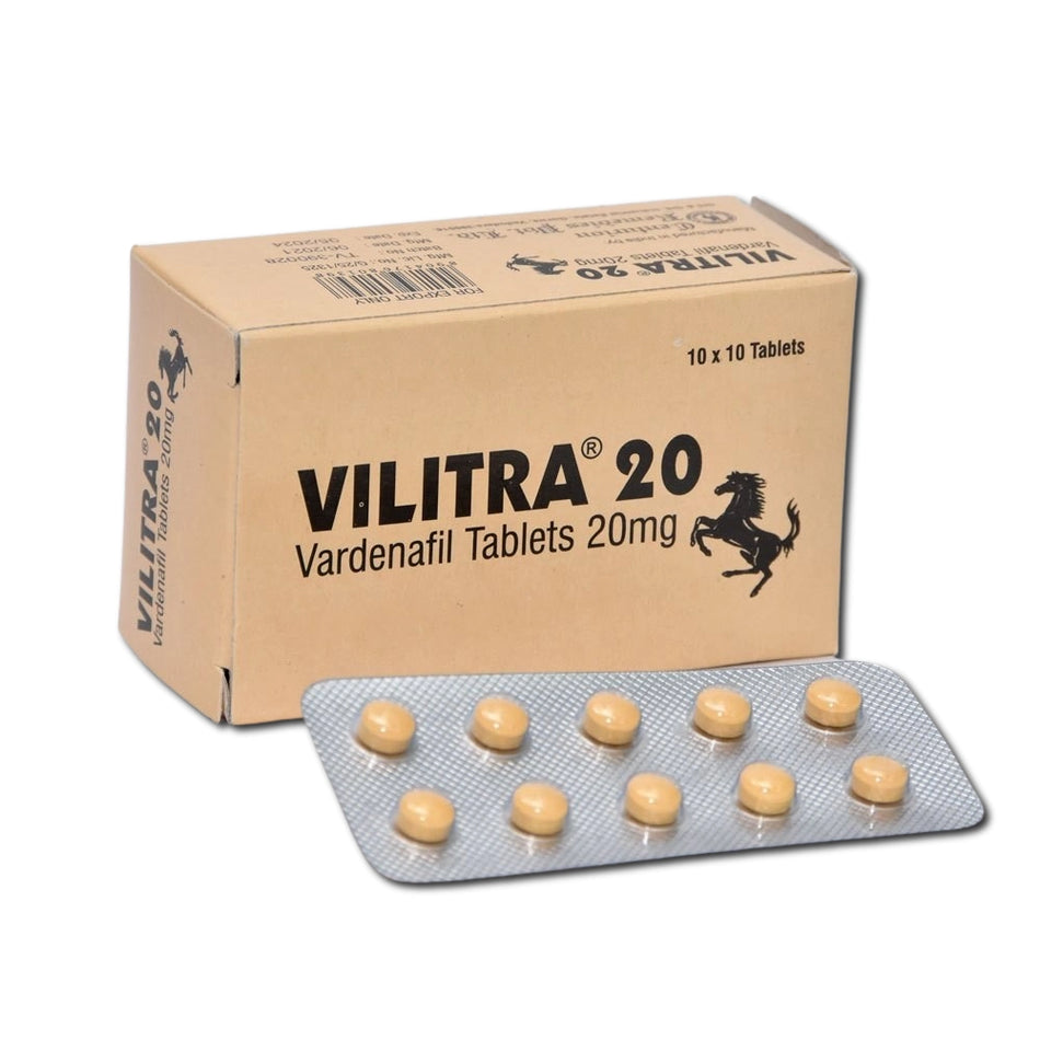 Vardenafil 20mg 100 Tabletas Vilitra 20