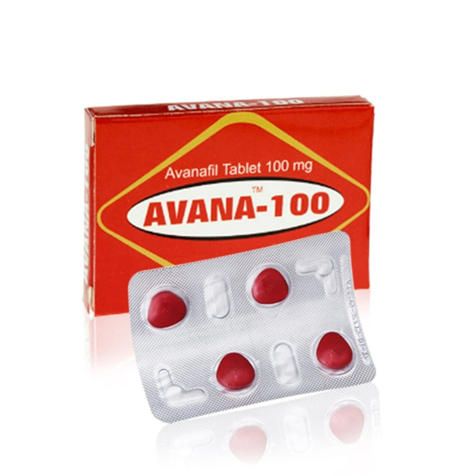 Avanafil 100mg 4 Tabletas Avana 100