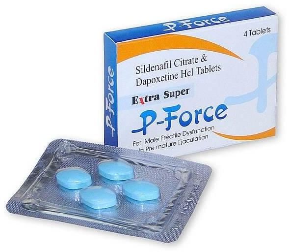 Sildenafil 100mg + Dapoxetina 100mg 4 Tabletas Extra Super P-Force