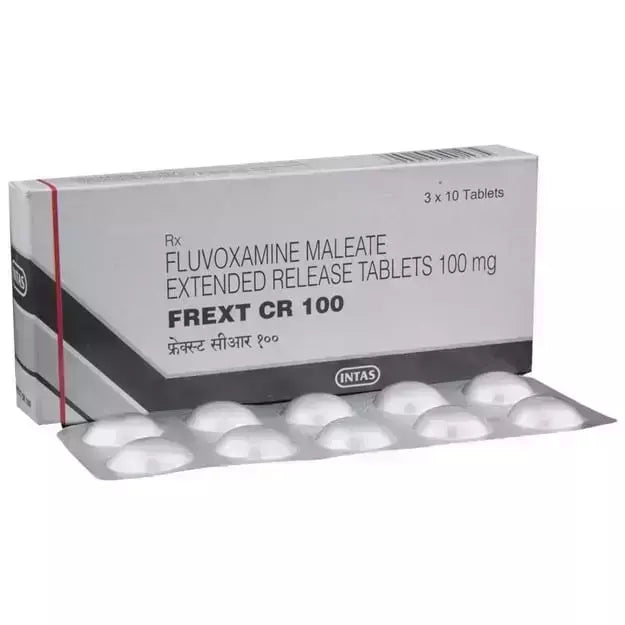 Fluvoxamina 100mg 30 Tabletas de Liberacion Extendida Frext CR 100