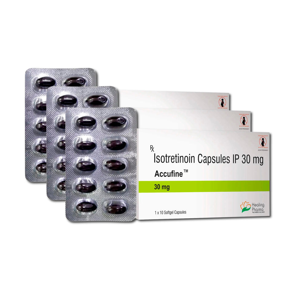 Isotretinoina 30mg 30 Capsulas Blandas Accufine 30