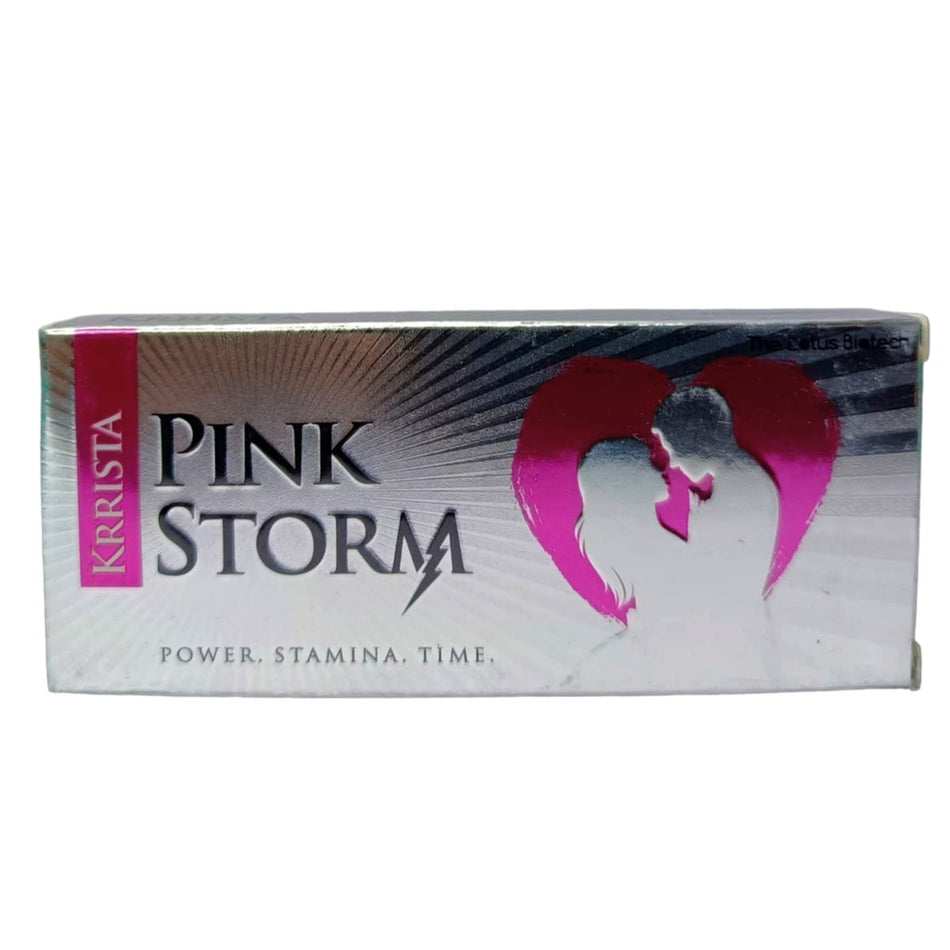 Tadalafil 60mg + Dapoxetina 60mg 10 Tabletas Krrista Pink Storm