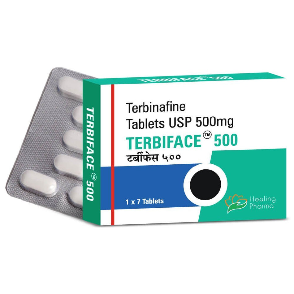 Terbinafina 500mg 7 Tabletas Terbiface 500