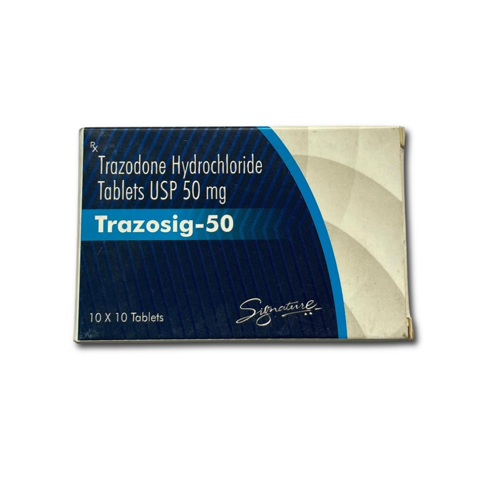 Trazodona 50mg 100 Tabletas Trazosig-50