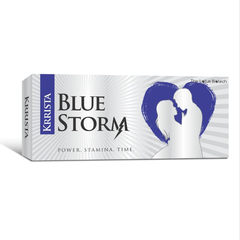Sildenafil 200mg + Dapoxetina 60mg 10 Tabletas Krrista Blue Storm