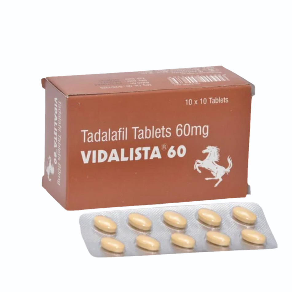 Tadalafil 60mg 100 Tabletas Vidalista 60
